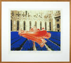 JAS - Zeefdruk, Milano - Ingelijst verkocht voor € 50!