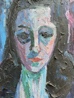 Karel Bleijenberg - Olieverf op doek, Portret - Ingelijst. kopen? Bied vanaf 895!