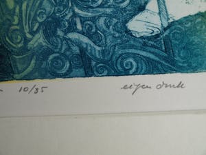 Michael Jepkes - Ets en aquatint , “Rococo Trio” – oplage 35 kopen? Bied vanaf 35!