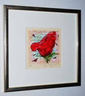 Richard Smeets - Zeefdruk & Gesigneerd monumentaal boek 'over rozen' verkocht voor € 65!