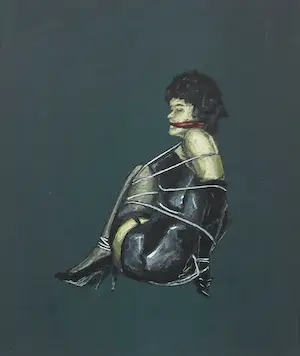 Andries Mesman - Olieverf op doek, Gebonden vrouw - Ingelijst kopen? Bied vanaf 50!