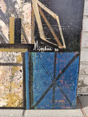 Vicente Martin - Luna - abstracte compositie kopen? Bied vanaf 200!