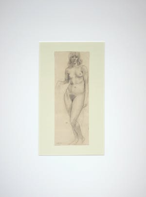 Wim Steijn - Tekening, Naakt staand kopen? Bied vanaf 40!