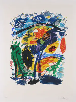 Kees Salentijn - Zeefdruk, Hommage aan Van Gogh IV - Ingelijst kopen? Bied vanaf 50!