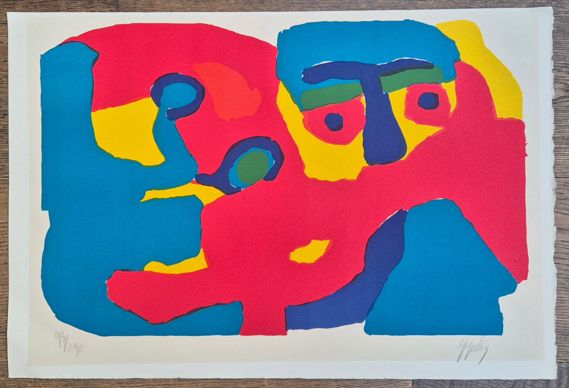 Karel Appel - Man met sjaal - Cobra - Prent 190 kopen? Bied vanaf 635!