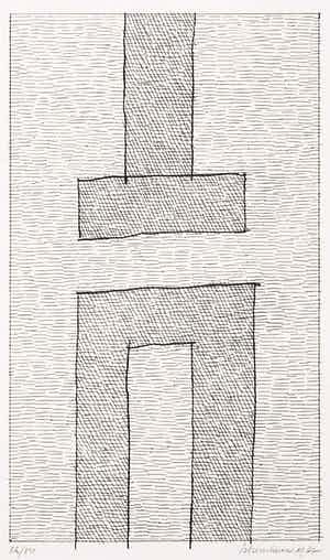 Jan Schoonhoven - Zeefdruk, Vorm verkocht voor € 350!