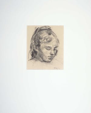 Wim Steijn - Houtskooltekening, Portret vrouw kopen? Bied vanaf 10!