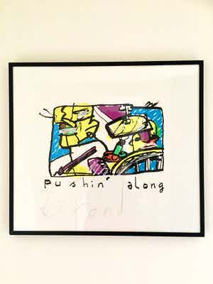 Herman Brood - Pushin' along verkocht voor € 175!