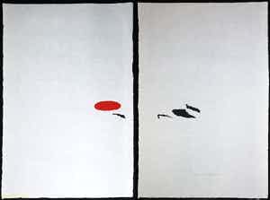 Cees Andriessen - Houtsnede (twee bladen), Zonder titel verkocht voor € 1!