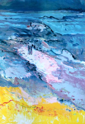 Kees van Bohemen - litho: variatie op een golfbreker - 1982 kopen? Bied vanaf 60!