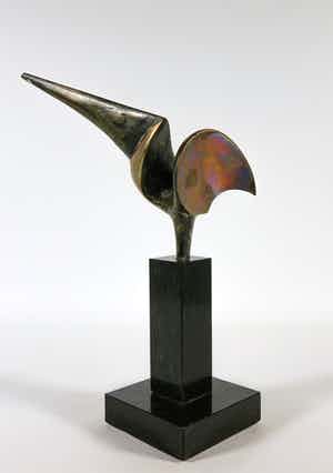 Ruurd Hallema - Bronzen beeld, Trots verkocht voor € 350!