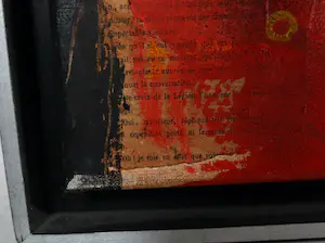 Theo Koster - Gemengde techniek op doek, Abstracte compositie - Ingelijst (Groot) kopen? Bied vanaf 1!