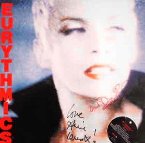 Eurythmics - Be Yourself Tonight - Gesigneerd door Annie Lennox en Dave Stewart verkocht voor € 50!