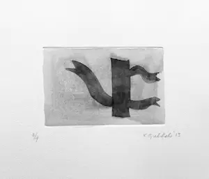 Klaas Gubbels - ets met aquarel ingekleurd - ‘Alles-kan’ - 2013 kopen? Bied vanaf 245!