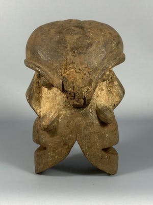 Bakongo - 190342 - Tribal used African double Mask from the Bakongo - Congo. kopen? Bied vanaf 35!