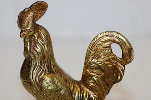 Niet of onleesbaar gesigneerd - fosfor brons haan kopen? Bied vanaf 1!