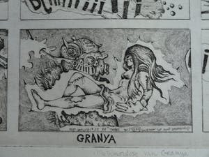 Ab Steenvoorden - Ets , Metamorfose van Granya – Surrealistische voorstelling, 1972 - 21½ x 25 cm kopen? Bied vanaf 1!
