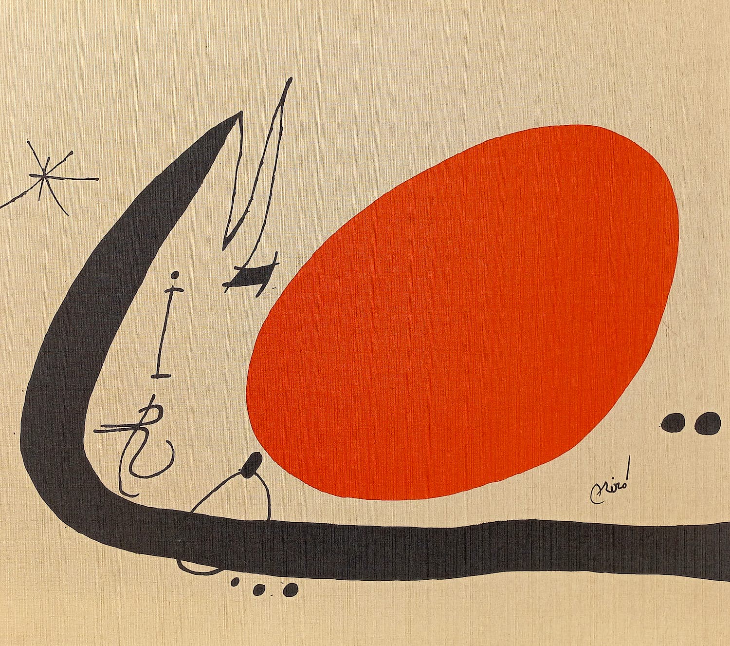 Joan Miro - Ma de proverbis, litho op synthetisch canvas (mooi ingelijst) kopen? Bied vanaf 325!