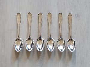 Georg Nilsson - Broodmes, 6 Dinermessen 6 Dinerlepels - Model Riche 694 kopen? Bied vanaf 1!