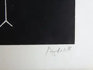 Abe Kuipers - FIGURATIE / ZW-W LITHO / 56x76cm / SIG / 1968 kopen? Bied vanaf 40!