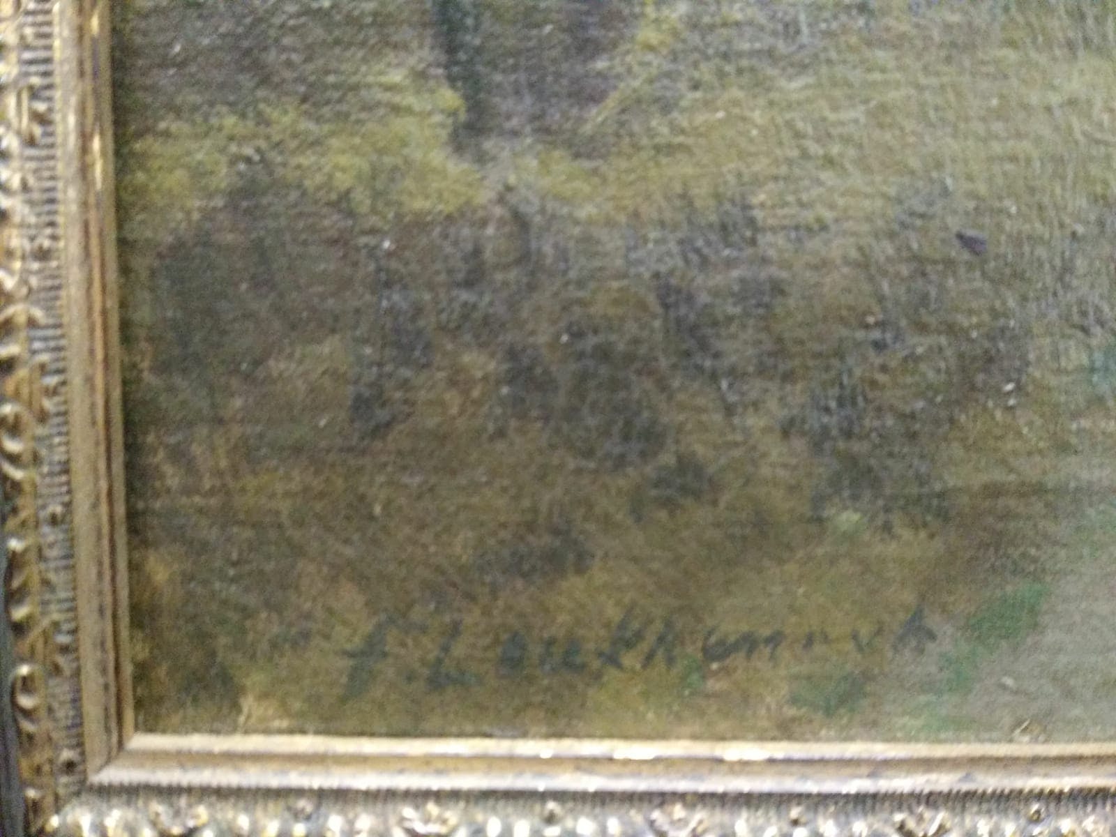 Hubert Frans Leufkens - Boslandschap - (1863-1959) kopen? Bied vanaf 125!