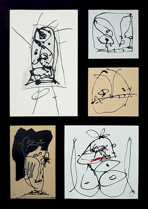 Antonio Saura - Triptico de Amsterdam, zeefdruk kopen? Bied vanaf 195!