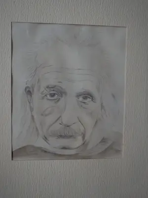 Niet of onleesbaar gesigneerd - Mansportret - Albert Einstein kopen? Bied vanaf 1!