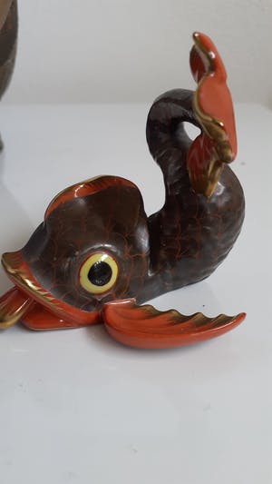 Porseleinfabriek Herend - Koi Fish Fishnet handpainted nr. 4 ( P84) kopen? Bied vanaf 35!