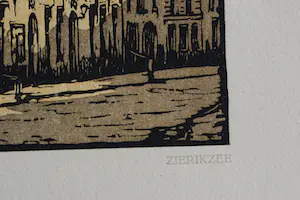 Henri Wils - houtgravure - Zierikzee kopen? Bied vanaf 35!