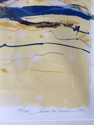 Johann van den Noort - Rivier in zee kopen? Bied vanaf 45!