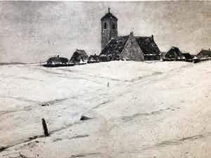Willem Witjens - Dorp in de Winter - Ets verkocht voor € 55!