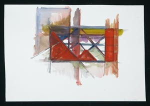 Kees Smits - Gouache op papier, Zonder titel kopen? Bied vanaf 50!