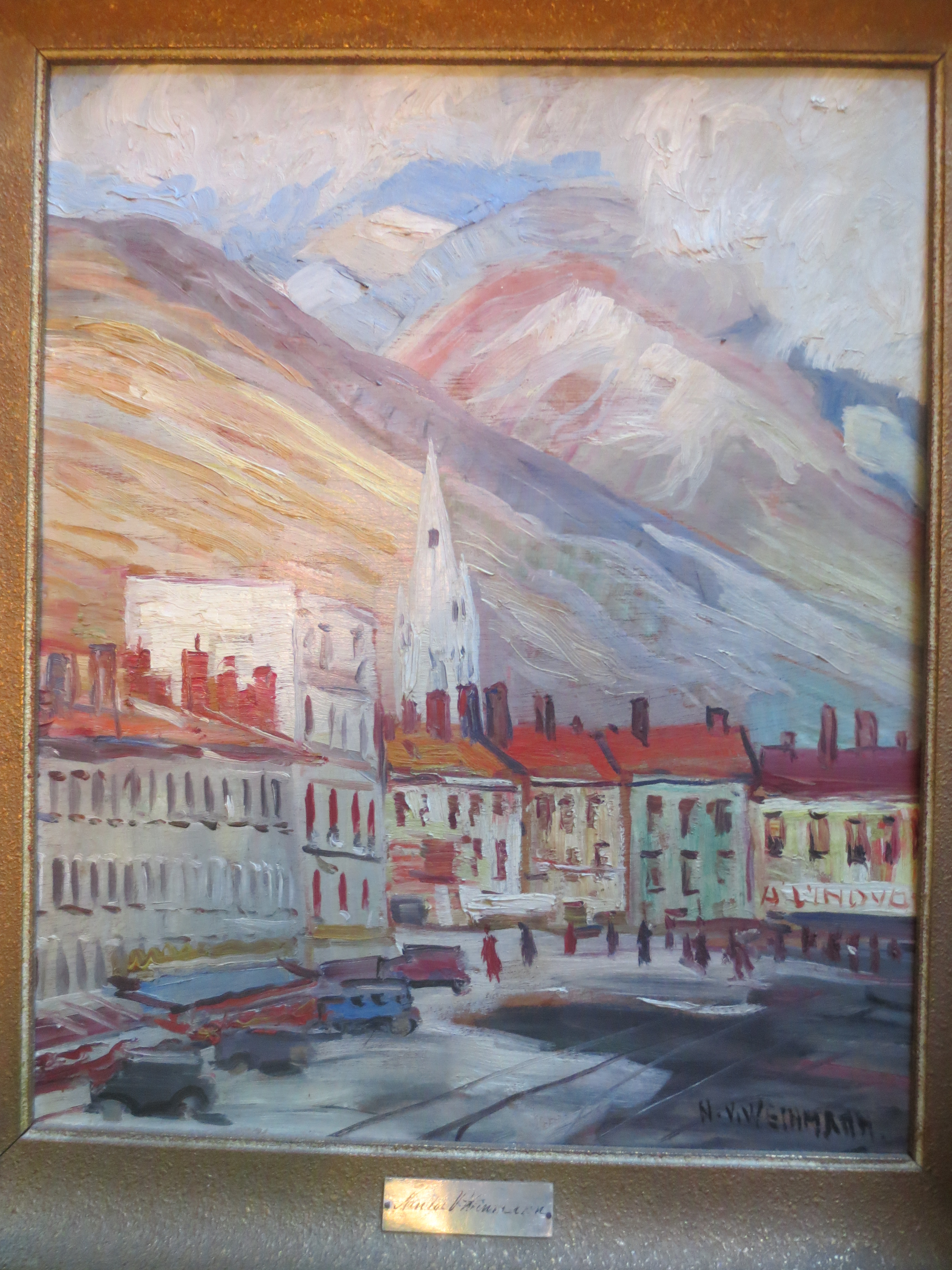Nandor Vagh-Weinmann - Frankrijk Stadsgezicht verkocht voor € 60!