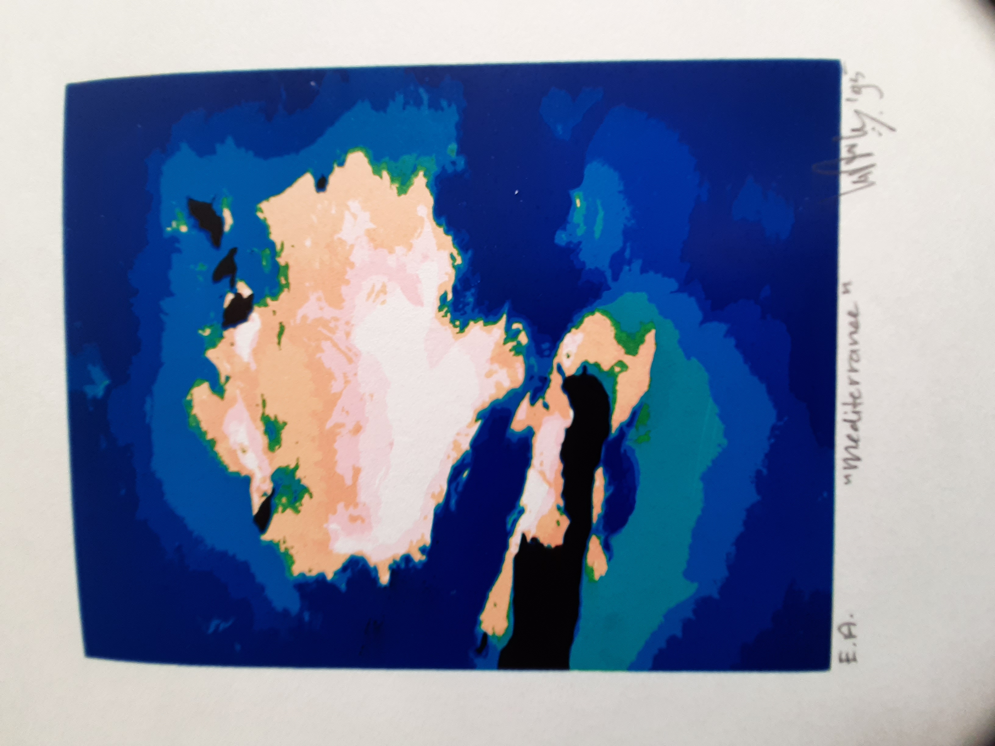 Buy Wout van der Vet - Zeefdruk, Titel, "Mediterranee".? Bid from 20!