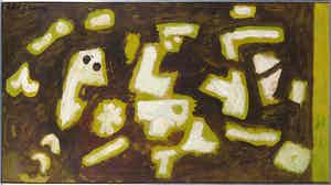 Eugene Brands - Olieverf op paneel, Fragmenten - Ingelijst verkocht voor € 1!