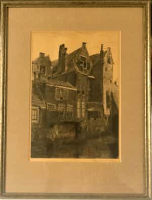 Johannes Graadt van Roggen - Pandjes aan de gracht verkocht voor € 50!