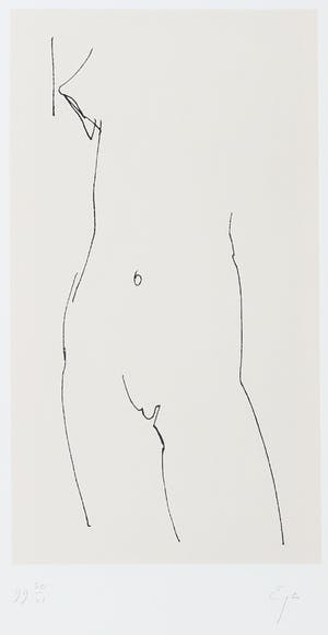 Eja Siepman van den Berg - Zeefdruk, Naaktstudie kopen? Bied vanaf 120!