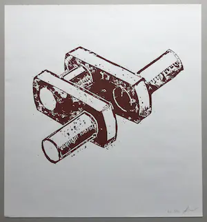 Joep van Lieshout - houtdruk ‘Krukas’ - 2014 kopen? Bied vanaf 150!