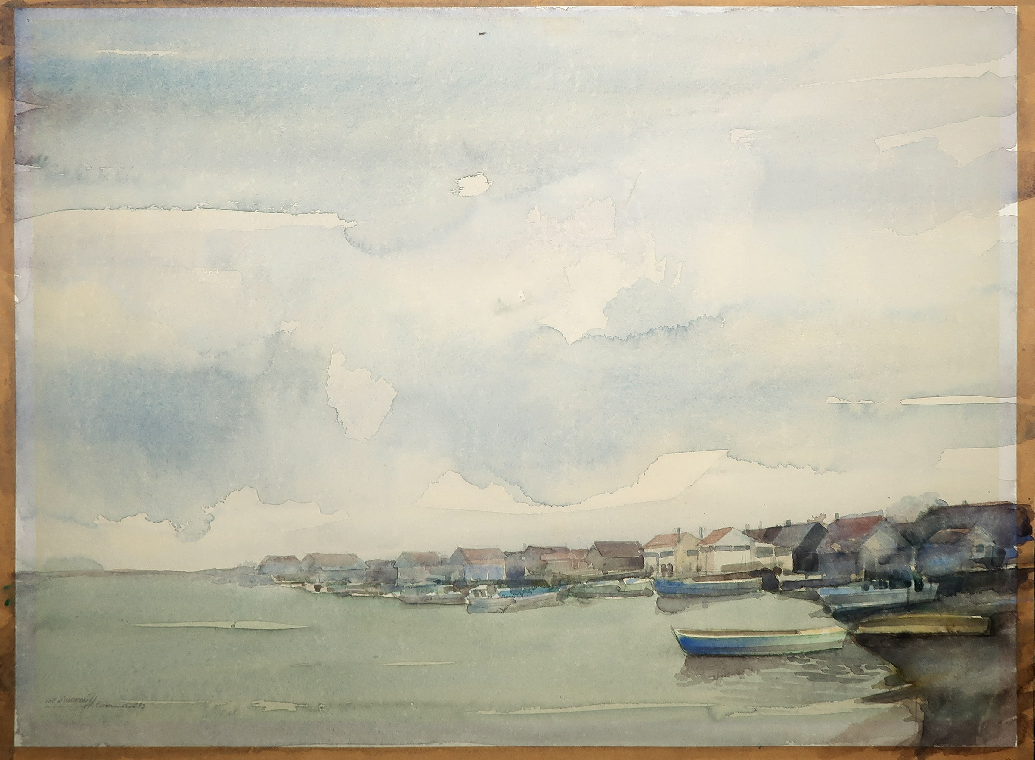 Hen Euverman - Aquarel, Ile d'Oleron kopen? Bied vanaf 1!