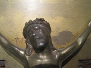 Heiligenbeeld - Kruisbeeld met de vier Evangelisten kopen? Bied vanaf 45!