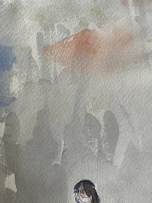 Willem Hofhuizen - Expressionistische voorstelling met figuren, begin jaren 70. kopen? Bied vanaf 50!