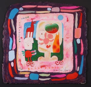 Wouter Stips - Zeefdruk, Verlangen naar geborgenheid - Ingelijst kopen? Bied vanaf 70!