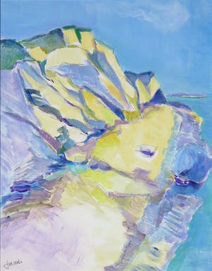 Joe Wols - Gouache op karton, Limfjorden kopen? Bied vanaf 1!