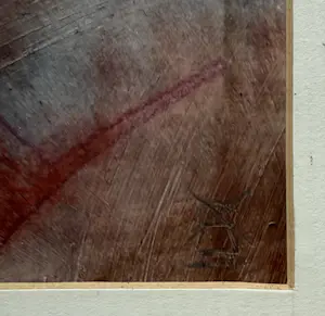 Piet Vermeulen - gemengde techniek op papier | 'Protest' (INGELIJST) kopen? Bied vanaf 10!