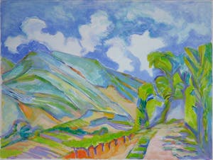 Joe Wols - Acryl op papier, Landschap IV kopen? Bied vanaf 1!