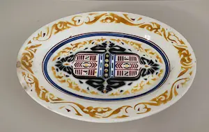 AcheterRichard Roland Holst - Ovale aardewerk NOF schaal (Nederlandse Olie Fabrieken) - Petrus Regout? Enchérissez de 1!
