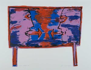 Jan Voets - Zeefdruk, Tafel IV kopen? Bied vanaf 1!