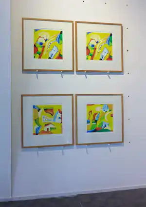 Saskia Bremer - VIER zeefdrukken inclusief lijsten! New Age vendu pour 50€ !