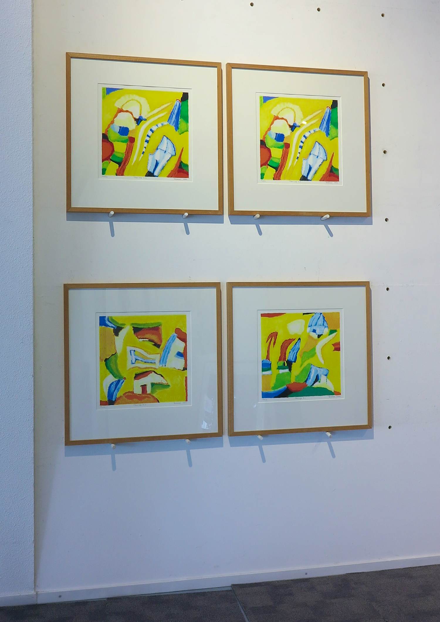 Saskia Bremer - VIER zeefdrukken inclusief lijsten! New Age verkocht voor € 50!