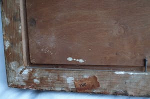 Niet of onleesbaar gesigneerd - Olieverf op paneel , Dorpsplein – gesigneerd & ingelijst - oud kopen? Bied vanaf 1!